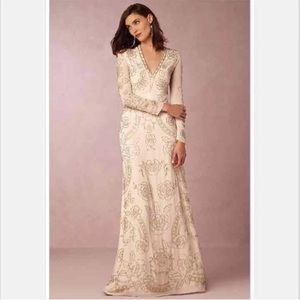 Needle & thread bridal dress in white/ivory